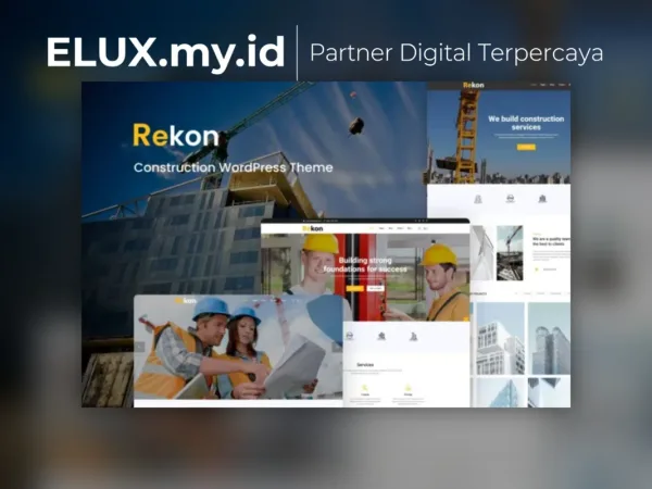 Foto Asli Rekon Construction Wordpress Theme