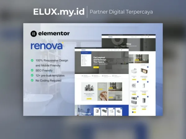 Tampilan Renova Kitchen Bathroom Renovation Supplies Store Elementor Pro