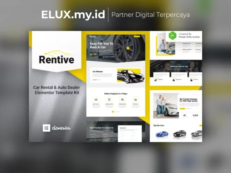 Rentive Car Rental Auto Dealer Elementor Template Tampilan Rentive Car Rental Auto Dealer Elementor Template Kit Lifetime