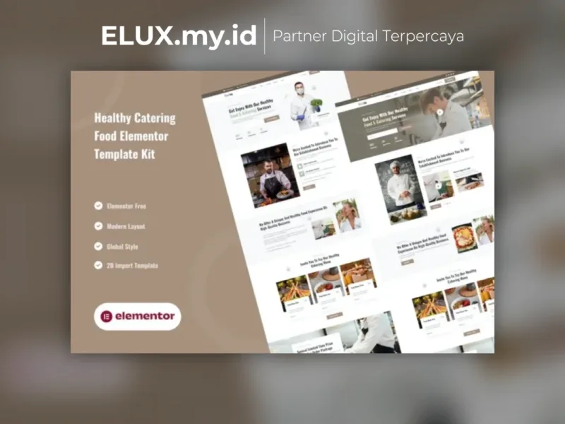 Restou Healthy Catering Food Services Elementor Foto Asli Restou Healthy Catering Food Services Elementor Template Kit Lifetime