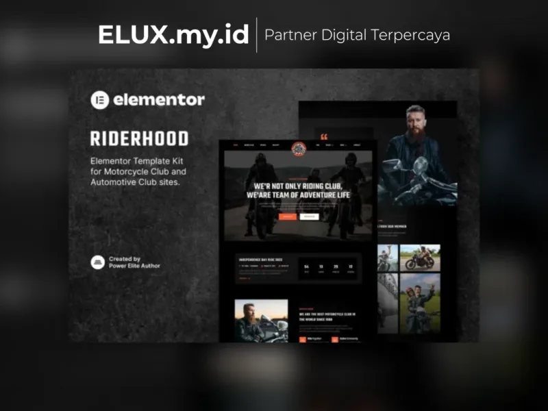 Riderhood Motorcycle Club Elementor Template Kit Lisensi Resmi Riderhood Motorcycle Club Elementor Template Kit Lifetime