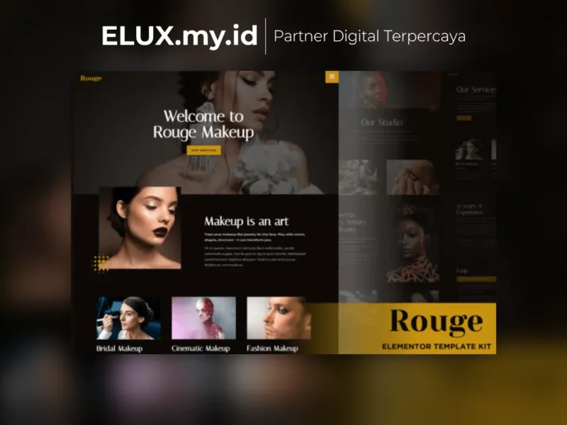 Rouge Makeup Beauty Elementor Template Kit Lisensi Resmi Rouge Makeup Beauty Elementor Template Kit Lifetime Unlimited
