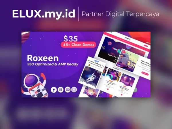 Foto Asli Roxeen Personal Lightweight Wordpress Theme