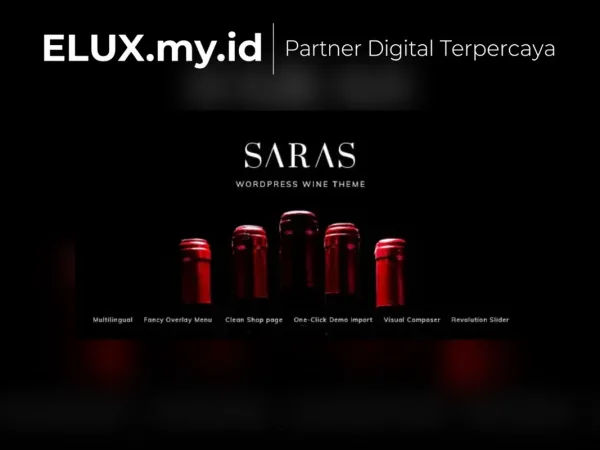 Tampilan Saras Wine Wordpress Theme
