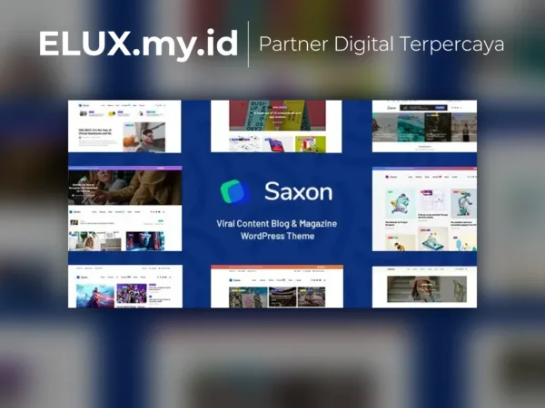 Jual Saxon Viral Content Blog Magazine Marketing Wordpress Theme