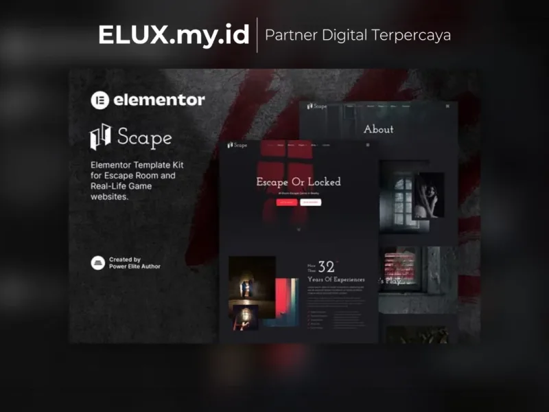 Scape Real Life Escape Room Game Elementor Jual Scape Real Life Escape Room Game Elementor Template Kit Lifetime Unlimited
