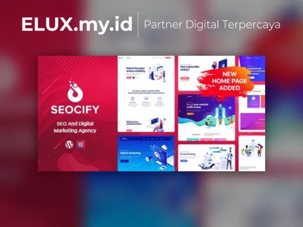 Tampilan Seocify Seo Digital Marketing Agency Wordpress Theme