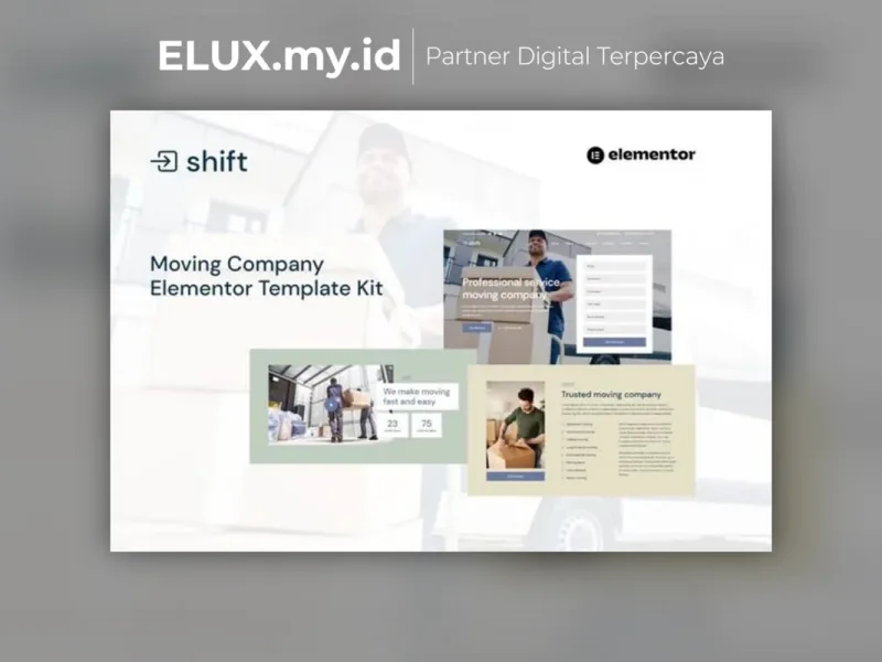 Shift Moving Company Website Elementor Template Foto Asli Shift Moving Company Website Elementor Template Kit Lifetime