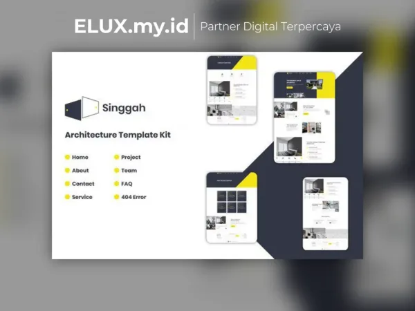 Lisensi Resmi Singgah Architecture Elementor Template Kit Lifetime Unlimited