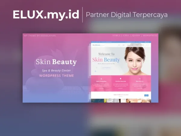 Tampilan Skin Beauty Spa Wordpress Theme