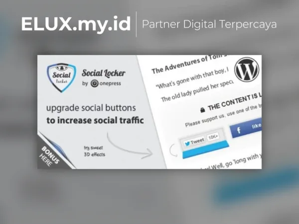 Jual Social Locker For Wordpress Plugin