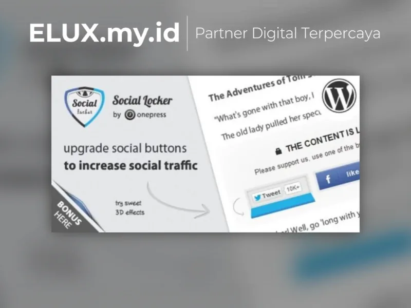 Social Locker For Wordpress Plugin Jual Social Locker For Wordpress Plugin