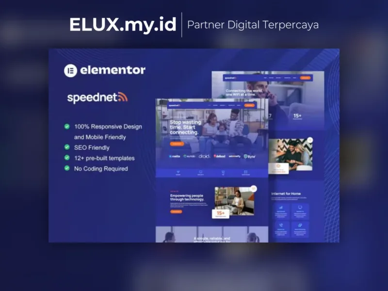 Speednet Broadband Internet Service Provider Foto Asli Speednet Broadband Internet Service Provider Elementor Template Kit