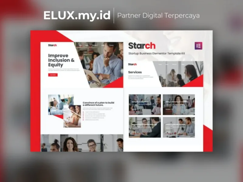 Starch Business Elementor Template Kit Lifetime Foto Asli Starch Business Elementor Template Kit Lifetime Unlimited Domain