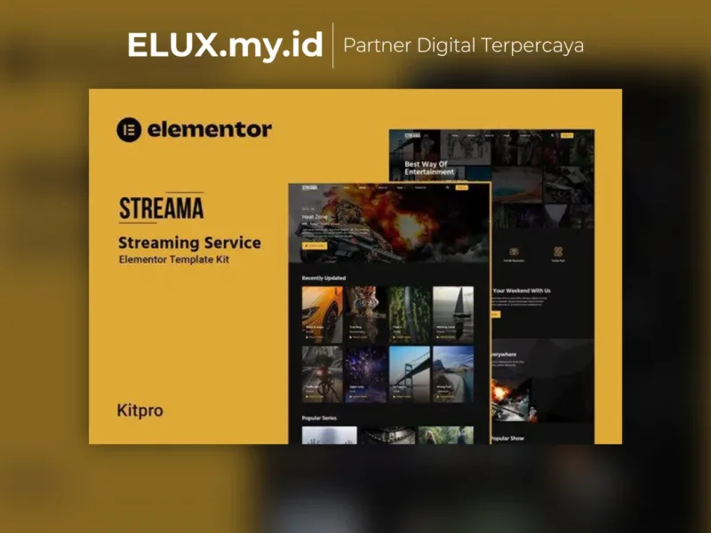 Streama Streaming Service Elementor Template Kit Foto Asli Streama Streaming Service Elementor Template Kit Lifetime Unlimited
