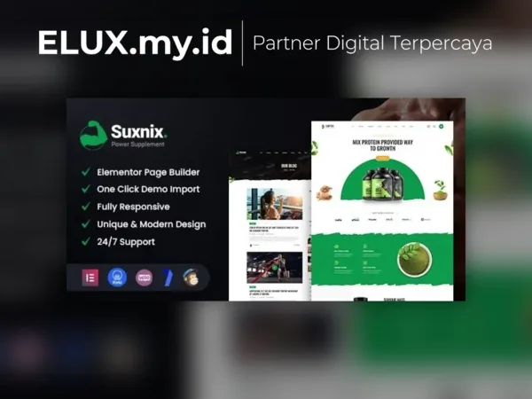 Lisensi Resmi Suxnix Health Supplement Wordpress Theme