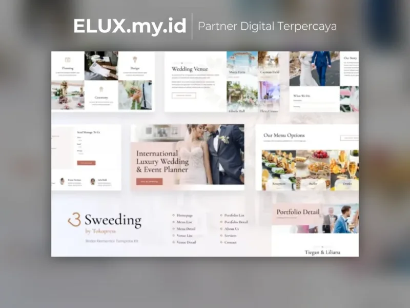 Sweeding Wedding Event Invitation Elementor Detail Produk Sweeding Wedding Event Invitation Elementor Template Kit Lifetime