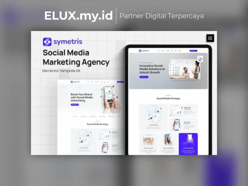 Symetris Social Media Marketing Agency Elementor Lisensi Resmi Symetris Social Media Marketing Agency Elementor Template Kit