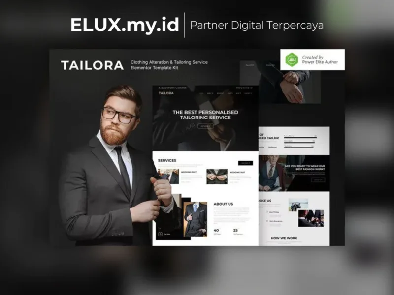 Tailora Clothing Alteration Tailoring Service Foto Asli Tailora Clothing Alteration Tailoring Service Elementor Template Kit