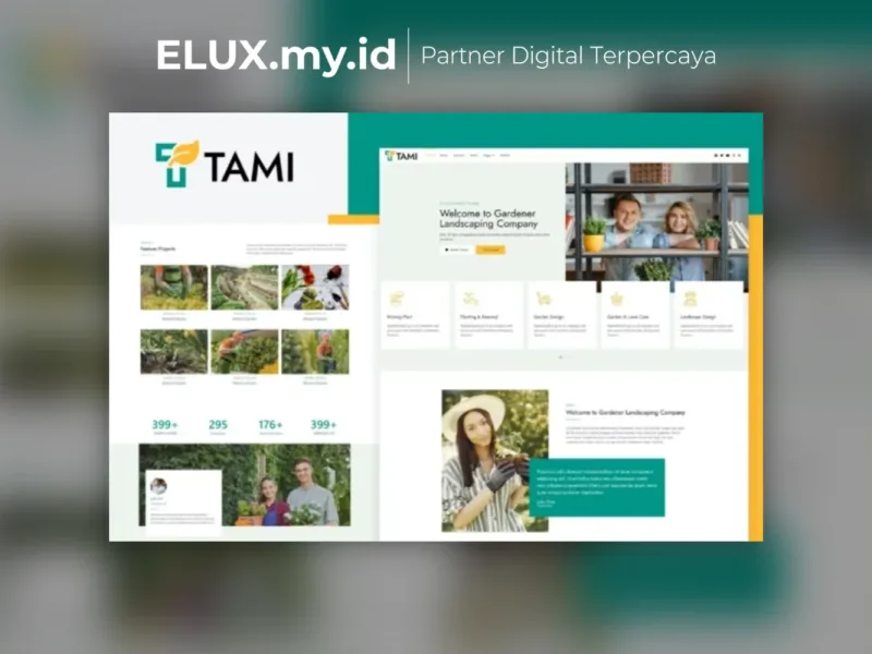 Tami Landscape Gardening Elementor Template Kit Jual Tami Landscape Gardening Elementor Template Kit Lifetime Unlimited Domain