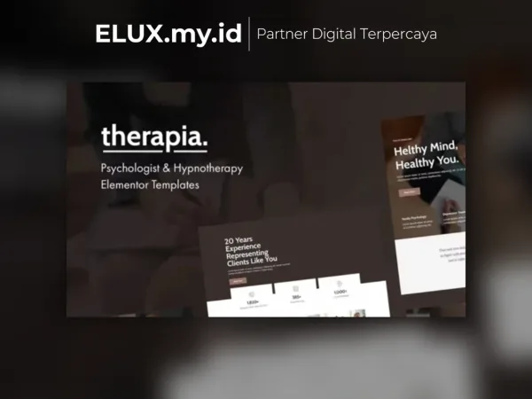 Detail Produk Therapia Psychologist Hypnotherapy Elementor Templates Lifetime