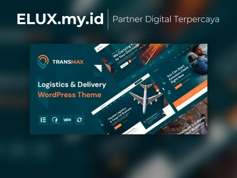 Tampilan Transmax Logistics Delivery Company Wordpress Theme
