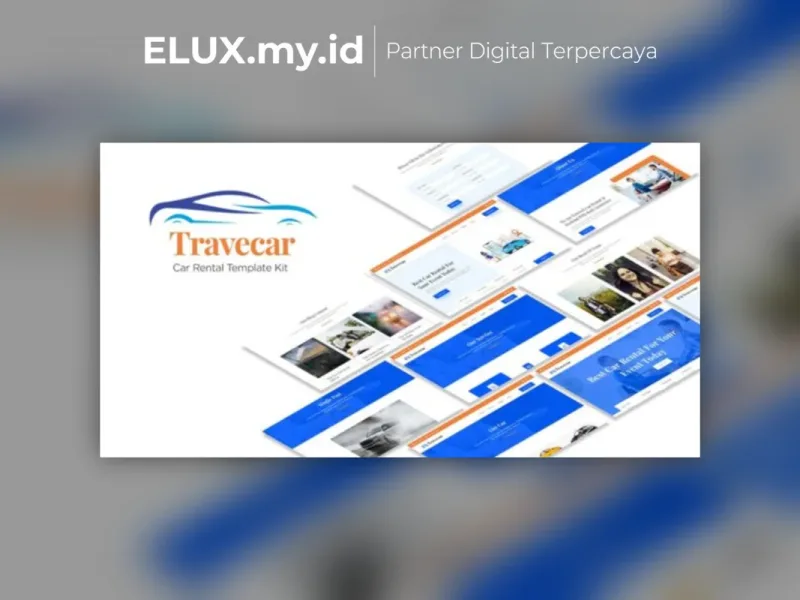 Tampilan Travecar Car Rental Elementor Template Kit Lifetime Unlimited Domain