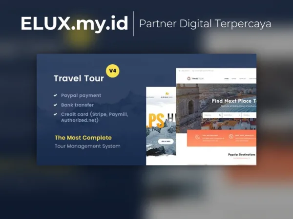 Lisensi Resmi Traveltour Travel Tour Booking Wordpress Theme
