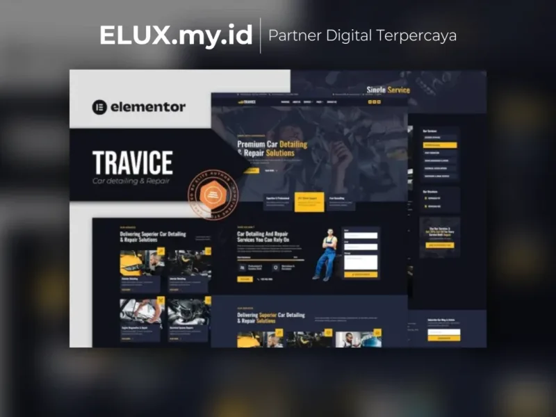 Travice Car Detailing Service Car Repair Lisensi Resmi Travice Car Detailing Service Car Repair Elementor Template Kit