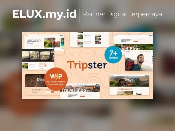 Tampilan Tripster Travel Lifestyle Wordpress Theme Blog