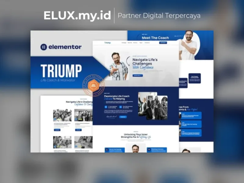 Triump Life Coach Motivator Elementor Template Jual Triump Life Coach Motivator Elementor Template Kit Lifetime Unlimited