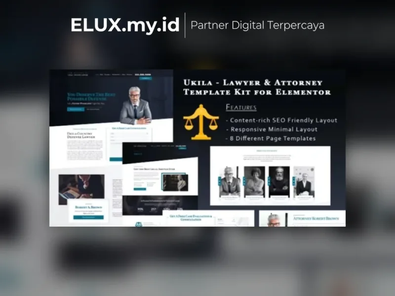Ukila Lawyer Attorney Elementor Template Kit Detail Produk Ukila Lawyer Attorney Elementor Template Kit Lifetime Unlimited