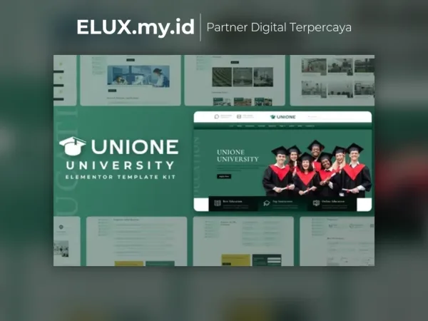 Foto Asli Unione University Elementor Template Kit Lifetime Unlimited Domain