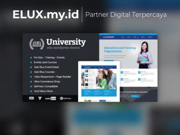 Lisensi Resmi University Education Event And Course Wordpress Theme