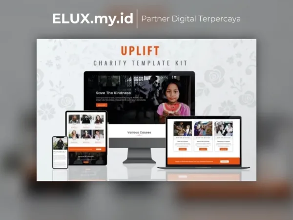 Jual Uplift Charity Template Kit Lifetime Unlimited Domain