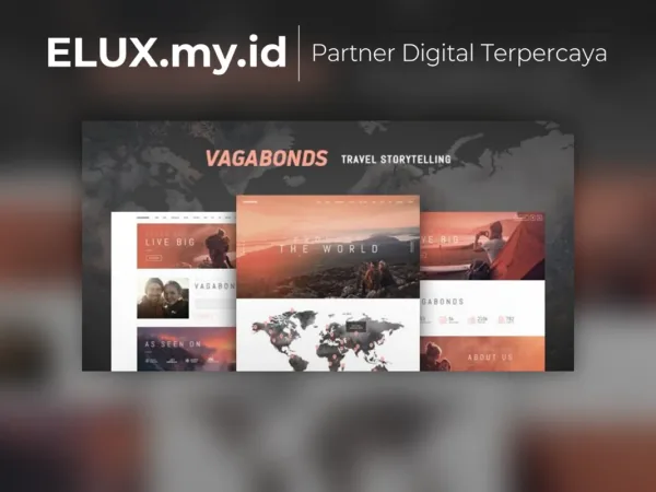Tampilan Vagabonds Personal Travel Lifestyle Blog Wordpress Theme