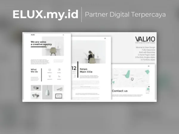 Lisensi Resmi Valno Minimal Creative Multi Page Portfolio Wordpress Theme