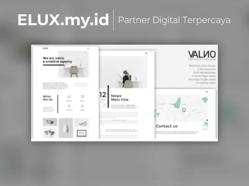 Lisensi Resmi Valno Minimal Creative Multi Page Portfolio Wordpress Theme
