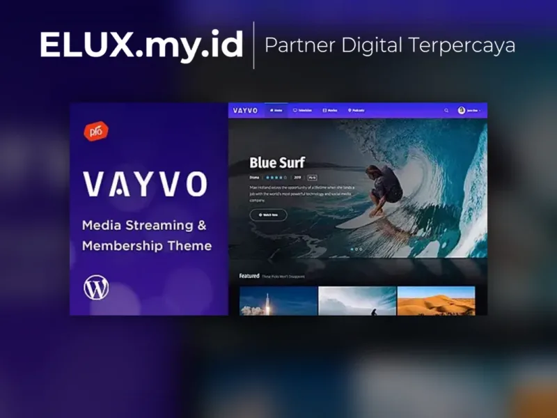 Vayvo Media Streaming Membership Wordpress Theme Foto Asli Vayvo Media Streaming Membership Wordpress Theme