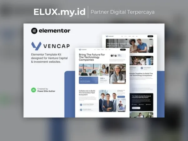 Foto Asli Vencap Venture Capital Investment Elementor Template Kit Lifetime