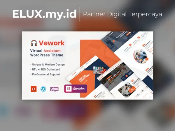 Tampilan Vework Virtual Assistant Wordpress Theme