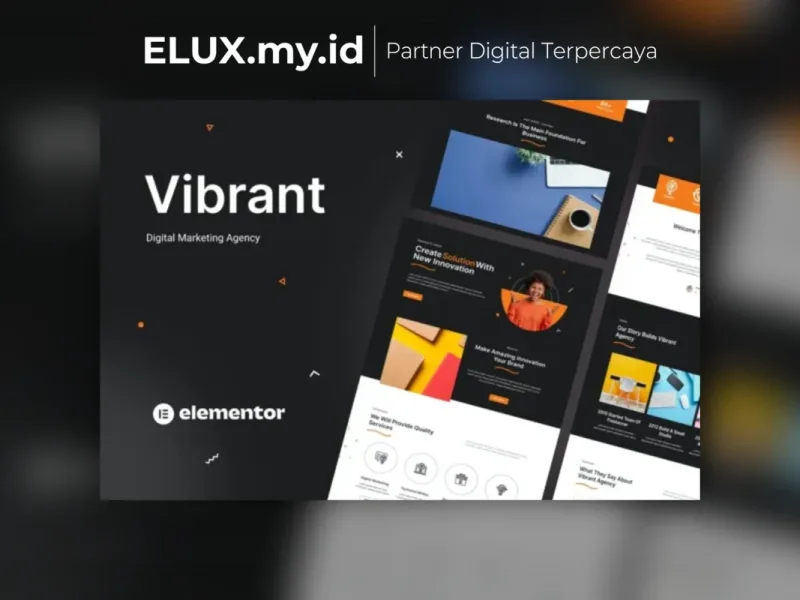 Vibrant Digital Agency Elementor Template Kit Lisensi Resmi Vibrant Digital Agency Elementor Template Kit Lifetime Unlimited