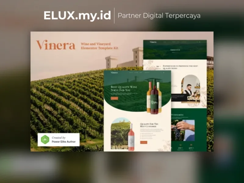 Vinera Wine Vineyard Elementor Template Kit Detail Produk Vinera Wine Vineyard Elementor Template Kit Lifetime Unlimited
