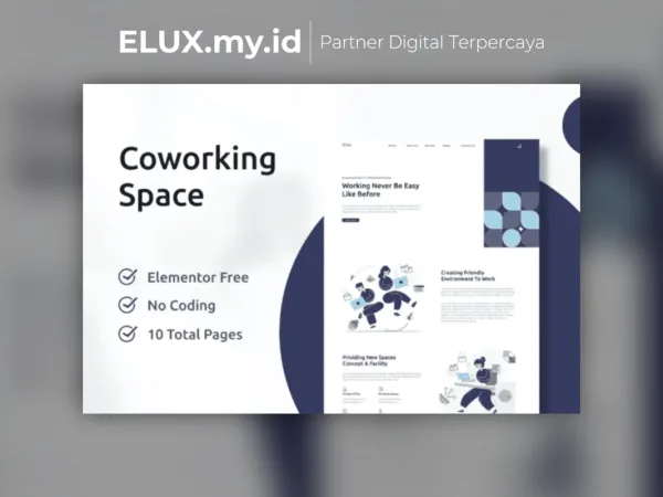 Foto Asli Vinic Coworking Space Elementor Template Kit Lifetime Unlimited Domain