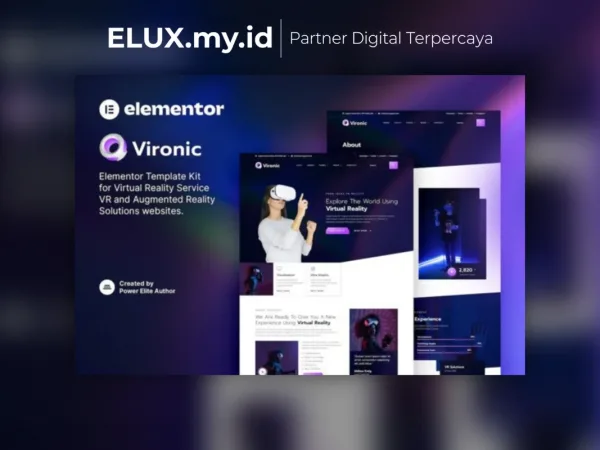 Jual Vironic Augmented Virtual Reality Services Elementor Template Kit Lifetime