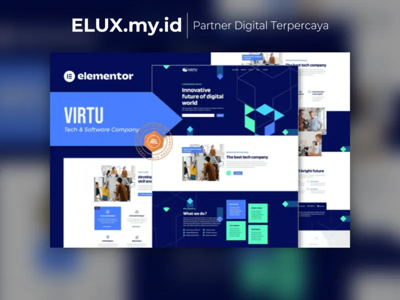Virtu Tech Software Company Elementor Template Lisensi Resmi Virtu Tech Software Company Elementor Template Kit Lifetime