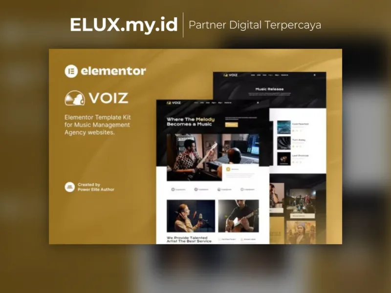 Voiz Music Management Agency Elementor Template Tampilan Voiz Music Management Agency Elementor Template Kit Lifetime Unlimited