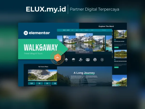 Jual Walk Away Travel Blog Tours Elementor Template Kit Lifetime Unlimited