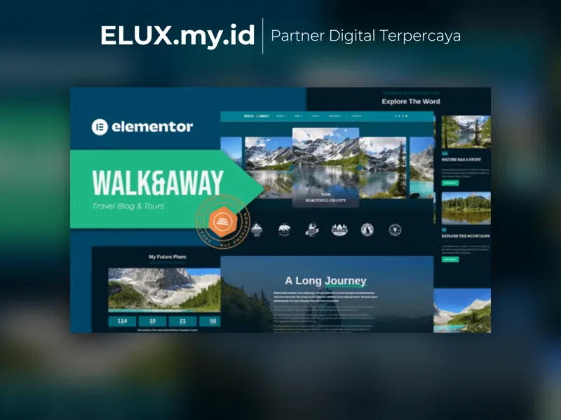 Walk Away Travel Blog Tours Elementor Template Jual Walk Away Travel Blog Tours Elementor Template Kit Lifetime Unlimited