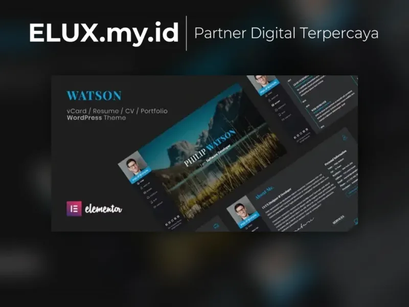 Watson Resume Wordpress Theme Foto Asli Watson Resume Wordpress Theme